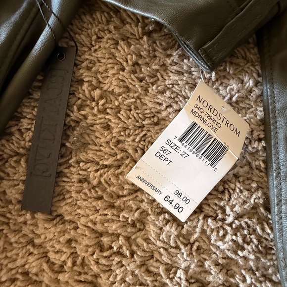 Nordstrom Women’s leather jeans 👖 - Picture 4 of 8